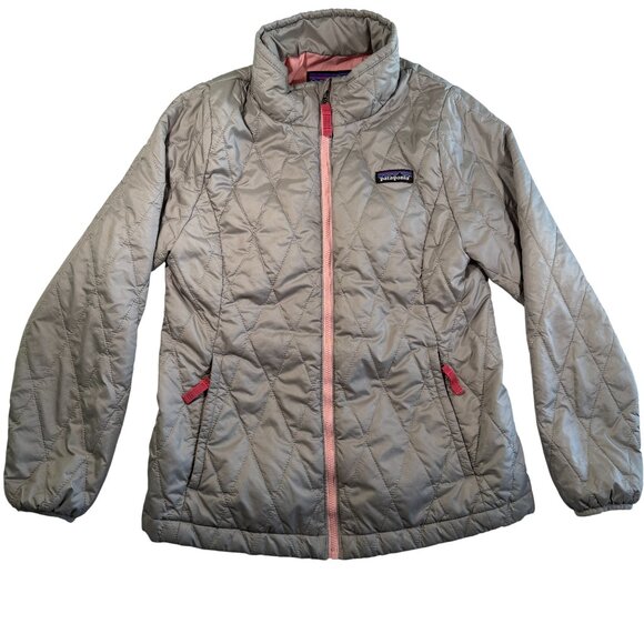 Patagonia Other - Girls PATAGONIA Nano Puff Jacket Gray Pink Medium / 10